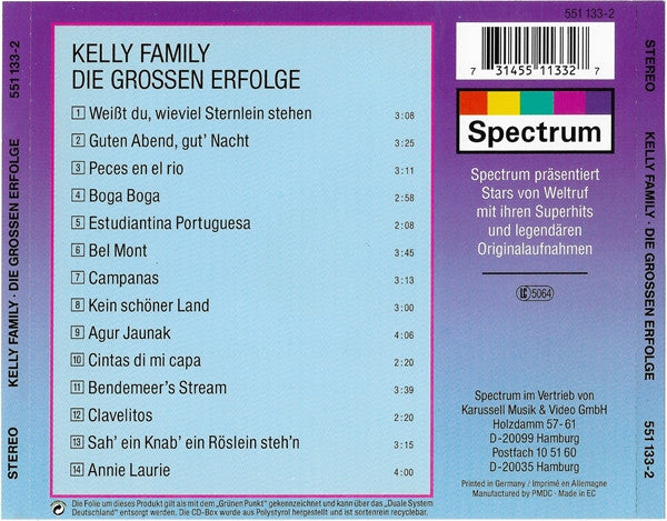 The Kelly Family : Die Großen Erfolge (CD, Comp)
