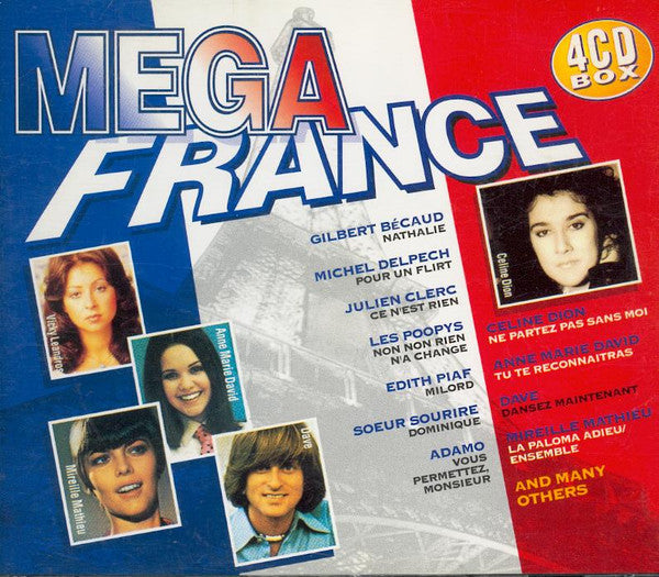 Various : Mega France - The Sound Of France (4xCD, Comp, MP, BOX + CD, Comp, BRC + CD, Comp, BX)