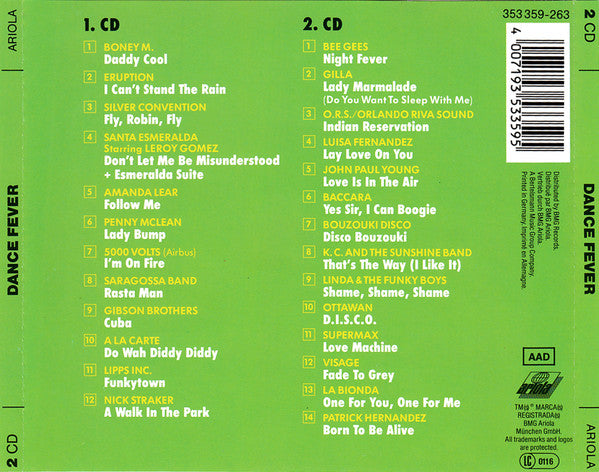 Various : Dance Fever - Die Disco-Hits Der 70er (2xCD, Comp)