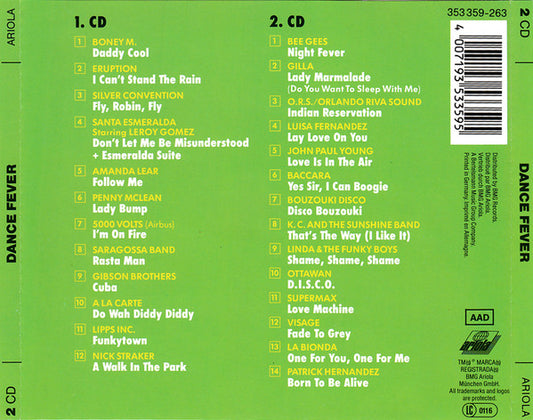 Various : Dance Fever - Die Disco-Hits Der 70er (2xCD, Comp)