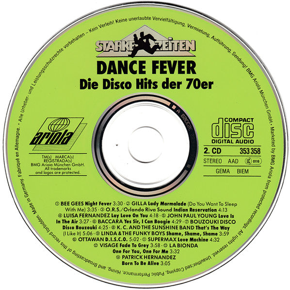 Various : Dance Fever - Die Disco-Hits Der 70er (2xCD, Comp)
