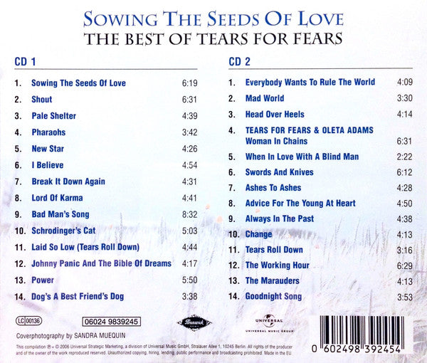 Tears For Fears : Sowing The Seeds Of Love - The Best Of Tears For Fears (2xCD, Comp)