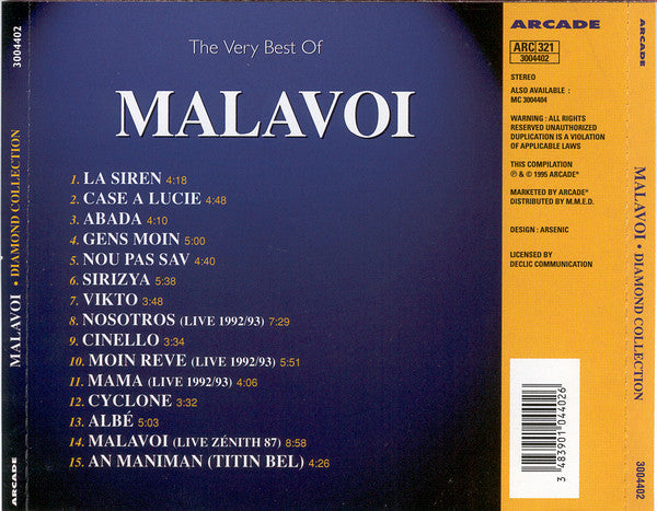 Malavoi : The Very Best Of Malavoi (CD, Comp)