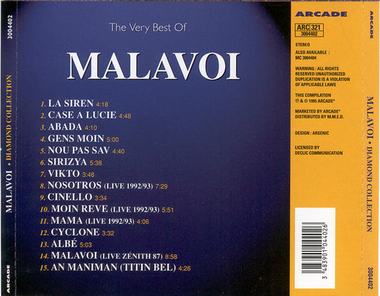 Malavoi : The Very Best Of Malavoi (CD, Comp)