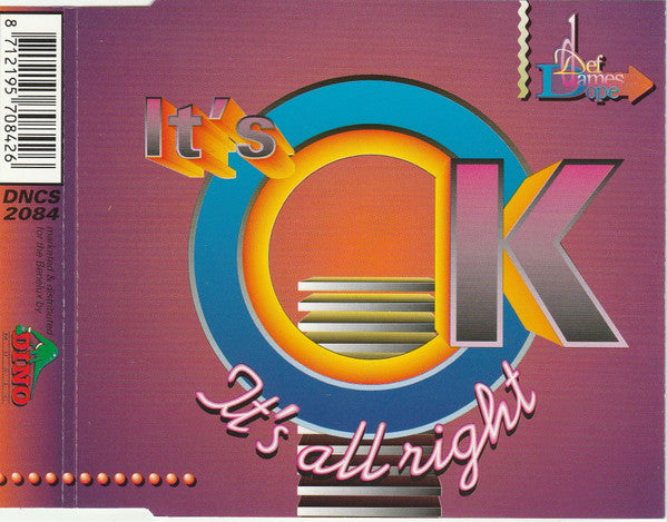 Def Dames Dope : It's Ok, It's All Right (CD, Maxi)