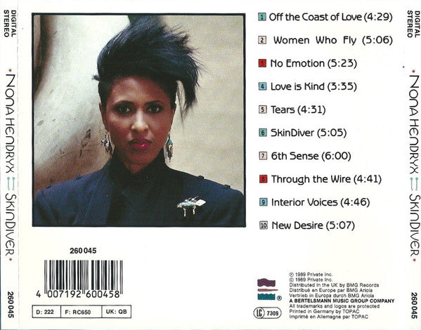 Nona Hendryx : SkinDiver (CD, Album)
