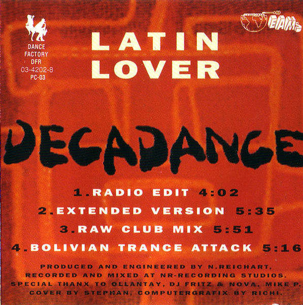 Decadance : Latin Lover (CD, Maxi)