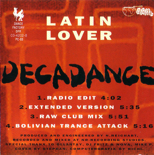 Decadance : Latin Lover (CD, Maxi)