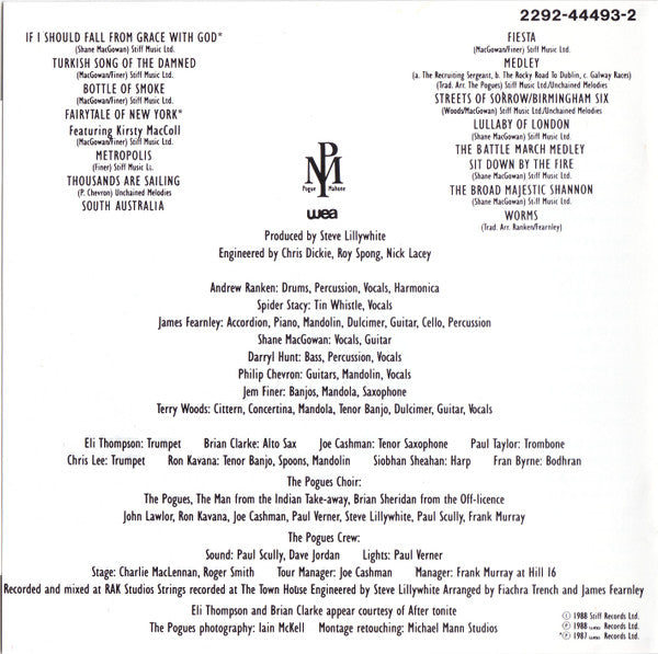 The Pogues : If I Should Fall From Grace With God (CD, Album, RE)