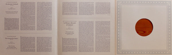 Georg Philipp Telemann : Drei Konzerte Aus Der Tafelmusik (LP)