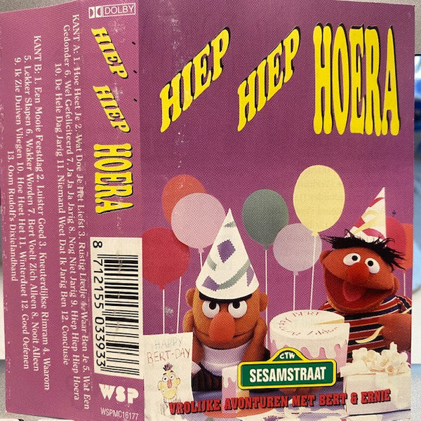 Bert & Ernie : Hiep Hiep Hoera (Vrolijke Avonturen Met Bert & Ernie) (Cass, Album)