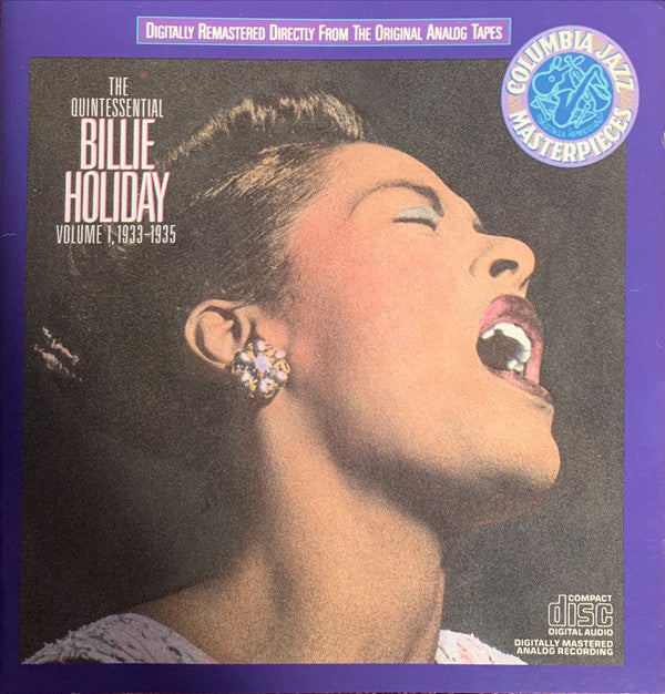 Billie Holiday : The Quintessential Billie Holiday Volume 1, 1933-1935 (CD, Comp, RE, RM)
