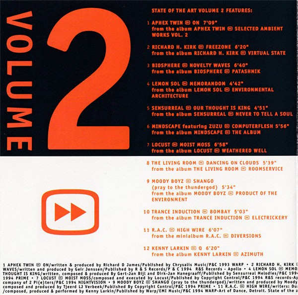 Various : State Of The Art Volume 2 (CD, Comp)