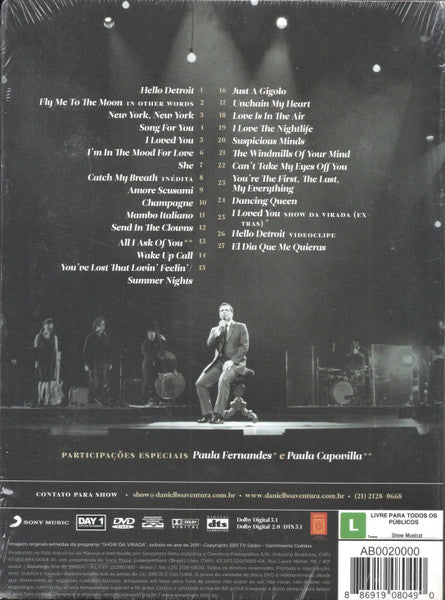 Daniel Boaventura : Daniel Boaventura Ao Vivo (DVD, NTSC)