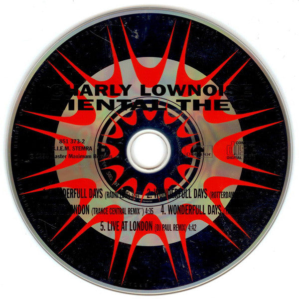 Charly Lownoise & Mental Theo : Wonderfull Days (CD, Maxi)