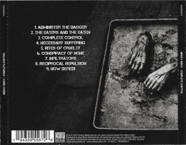 Misery Index : Complete Control (CD, Album)