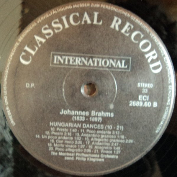 Johannes Brahms / Antonín Dvořák : Ungarische Tänze (Vollständige Ausgabe) / Slavische Tänze (Sämtliche) (2xLP)