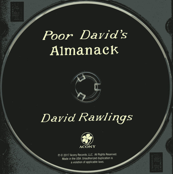 David Rawlings : Poor David's Almanack (CD, Album)