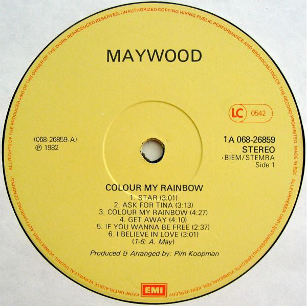 Maywood : Colour My Rainbow (LP, Album)