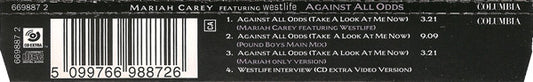 Mariah Carey Featuring Westlife : Against All Odds (CD, Single, Enh)
