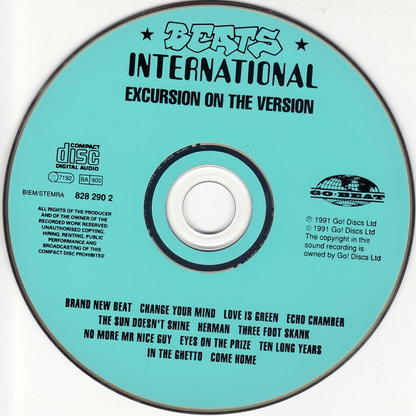 Beats International : Excursion On The Version (CD, Album, MP)