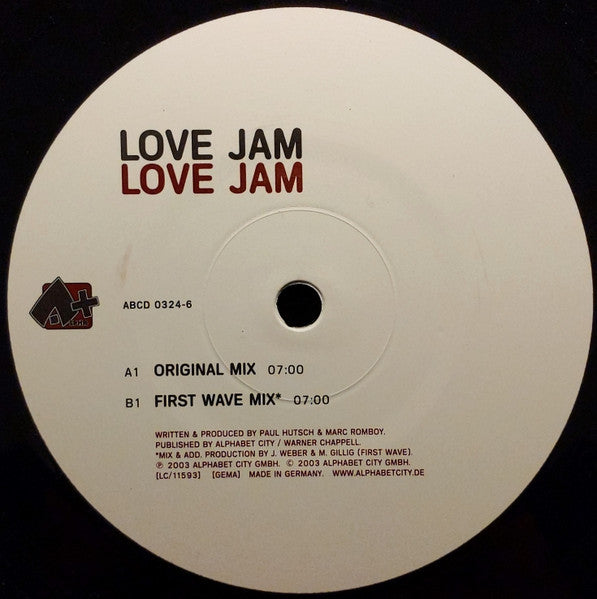 Love Jam : Love Jam (12")