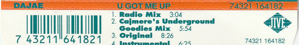 Dajaé : U Got Me Up (CD, Maxi)