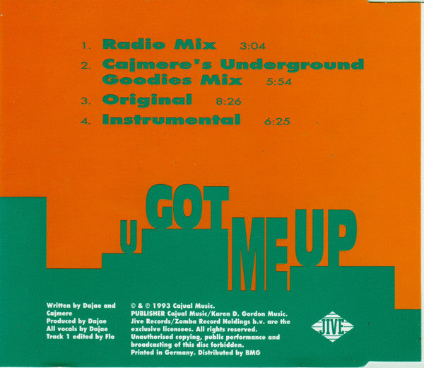 Dajaé : U Got Me Up (CD, Maxi)