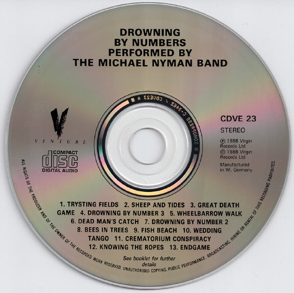 Michael Nyman : Drowning By Numbers (CD, Album)