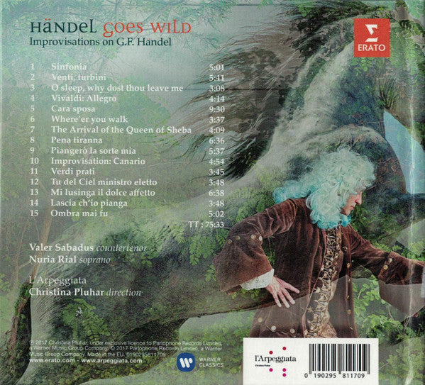 L'Arpeggiata, Christina Pluhar : Händel Goes Wild (Improvisations On G.F. Händel) (CD, Album, Dig)