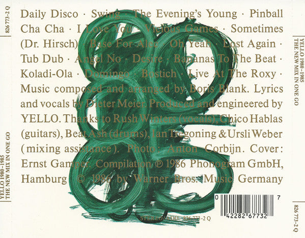 Yello : 1980 - 1985 The New Mix In One Go (CD, Comp, P/Mixed)