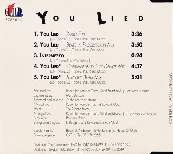Sugar Lee Hooper : You Lied (CD, Single)