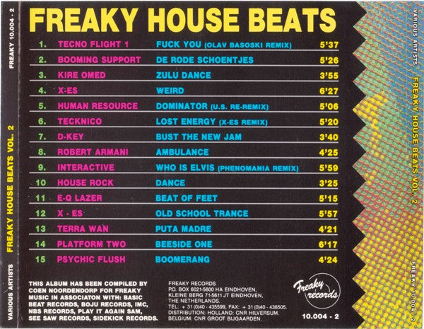 Various : Freaky House Beats Volume 2 (CD, Comp)