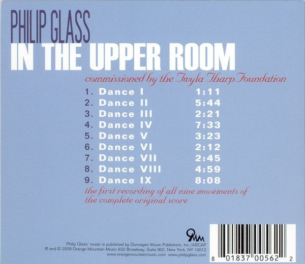 Philip Glass : In The Upper Room (CD, Album)