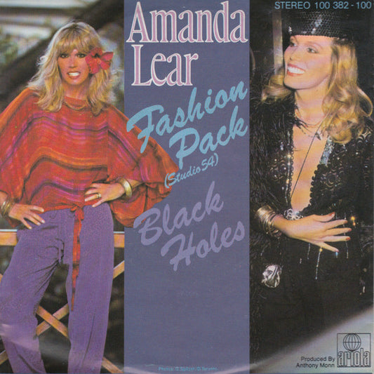 Amanda Lear : Fashion Pack (Studio 54) / Black Holes (7", Single, Son)