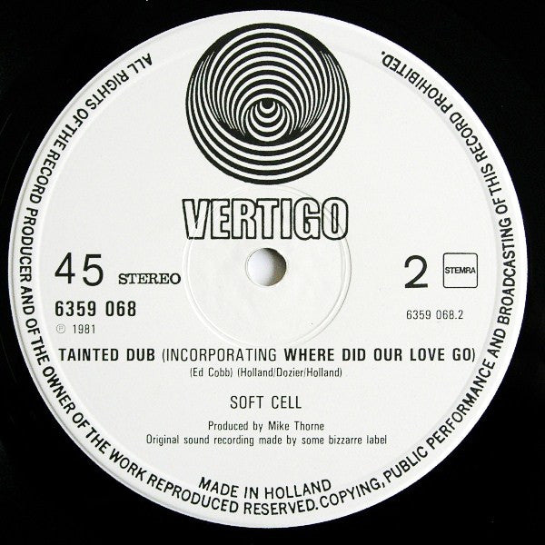Soft Cell : Tainted Love / Where Did Our Love Go (12")