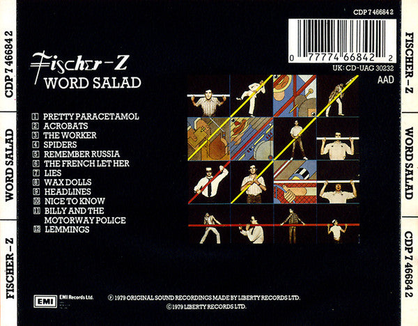 Fischer-Z : Word Salad (CD, Album, RE)
