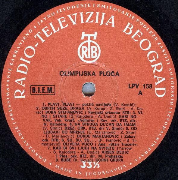 Various : Olimpijska Ploča (LP, Comp)