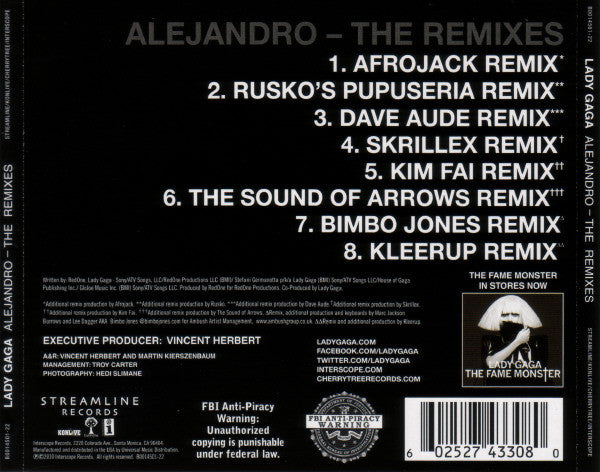 Lady Gaga : Alejandro (The Remixes) (CD, Maxi)