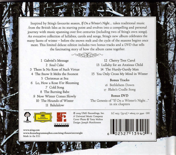 Sting : If On A Winter's Night... (CD, Album + DVD-V, Multichannel, NTSC + Dlx, Ltd)