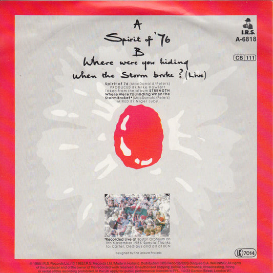 The Alarm : Spirit Of '76 (7", Single)