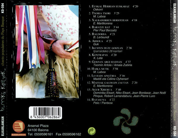 Various : Herriko Kantuak - Chants Populaires Du Pays Basque (CD, Comp)