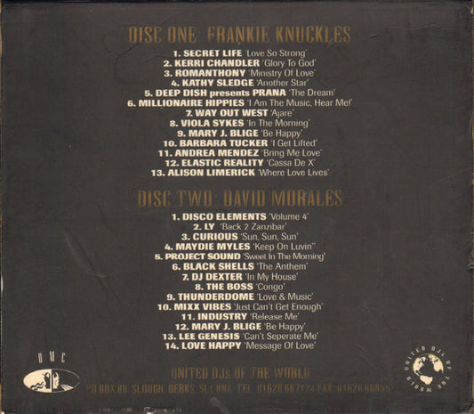 Frankie Knuckles & David Morales : United DJs Of The World Volume 1 (2xCD, Mixed)