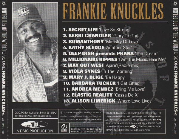 Frankie Knuckles & David Morales : United DJs Of The World Volume 1 (2xCD, Mixed)