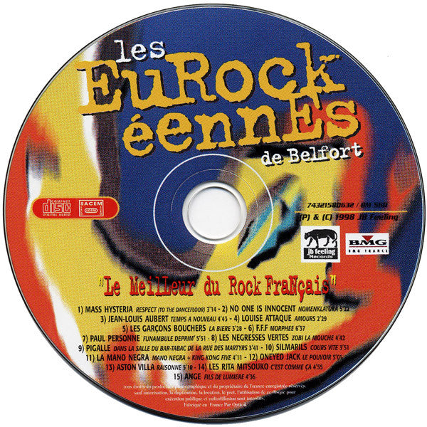Various : Les Eurockéennes De Belfort "Le Meilleur Du Rock Français" (CD, Comp)