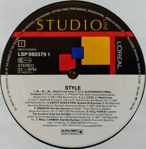 Various : Style (LP, Album, Comp)