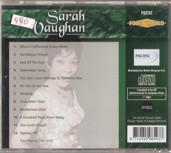 Sarah Vaughan : Sarah Vaughan (CD, Comp)