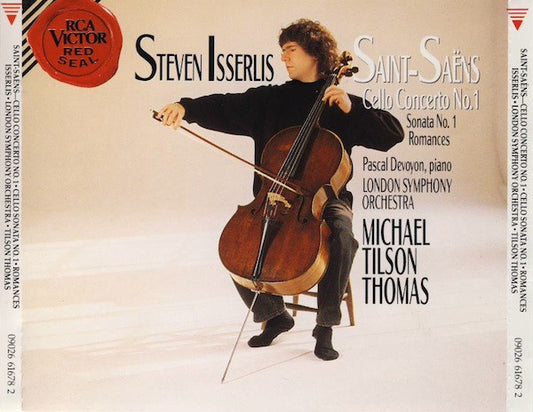Steven Isserlis, Camille Saint-Saëns, Pascal Devoyon, London Symphony Orchestra, Michael Tilson Thomas : Cello Concerto No. 1 • Sonata No. 1 • Romances (CD, Album)