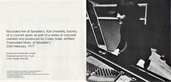 Howard Riley : The Toronto Concert (CD, Album)