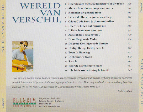 Rolof Mulder : Wereld Van Verschil (CD, Album)